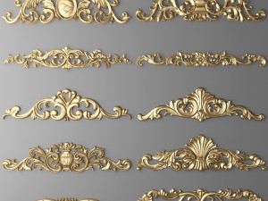 fretwork set 3D मॉडल
