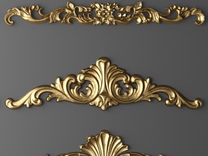 fretwork set Modelo 3D