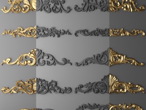 fretwork set Modelo 3D