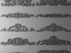 fretwork set Modelo 3D