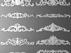 fretwork set Modelo 3D