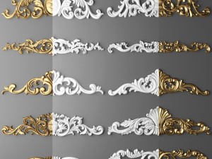 fretwork set Modelo 3D