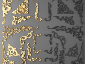 cartouches set 3D-Modell