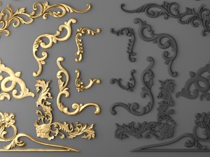 cartouches set 3D Модель