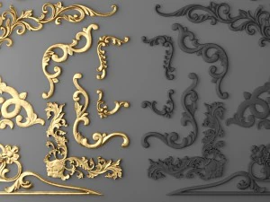cartouches set 3D Model