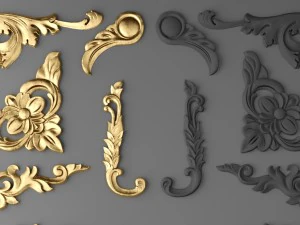 cartouches set 3D Model
