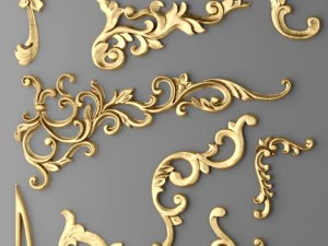 cartouches set 3D Model