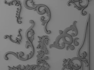 cartouches set 3D Model