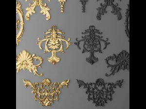 fretwork set 3D Model