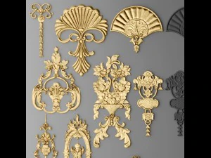 fretwork set 3D Model