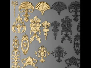 fretwork set 3D Model