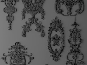 fretwork set 3D Модель