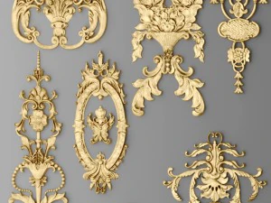 fretwork set 3D Model