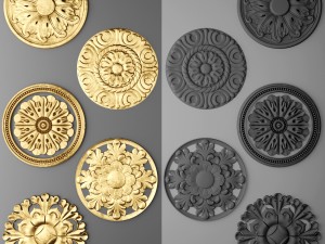 rosette set Modelo 3D