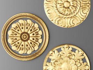rosette set Modello 3D