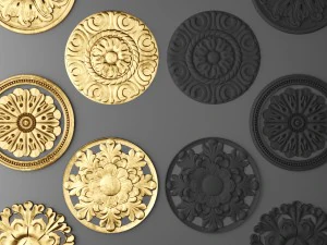 rosette set 3D Model