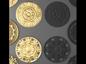 rosette set 3D Model