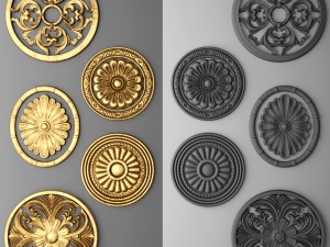 rosette set Model 3D