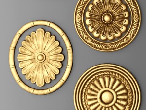 rosette set 3D 模型