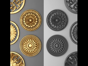 rosette set 3D 模型