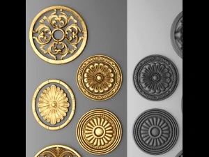 rosette set 3D Model