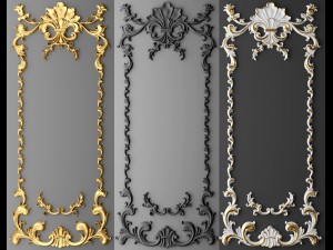 boiserie molding Modèle 3D