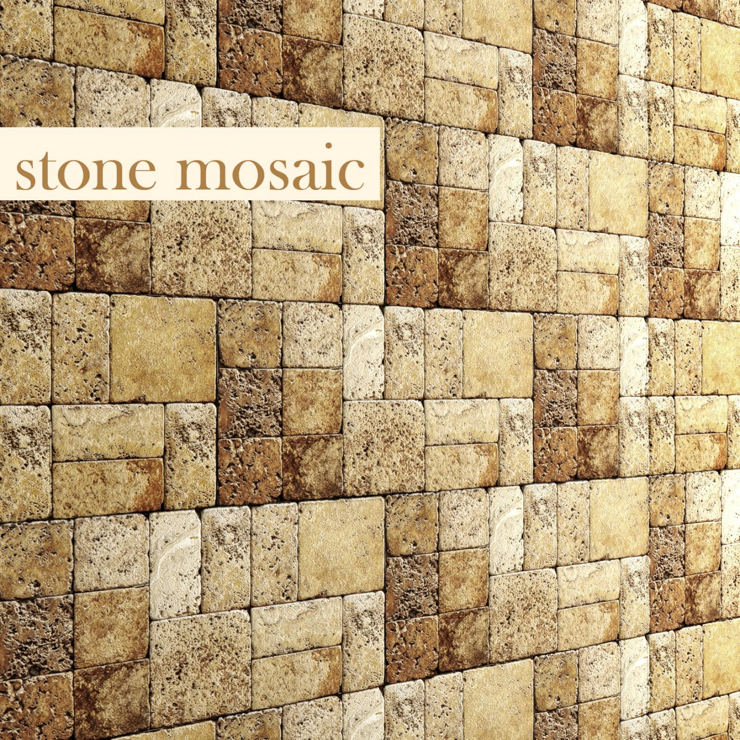 stone mosaic 3D Model .c4d .max .obj .3ds .fbx .stl .blend 