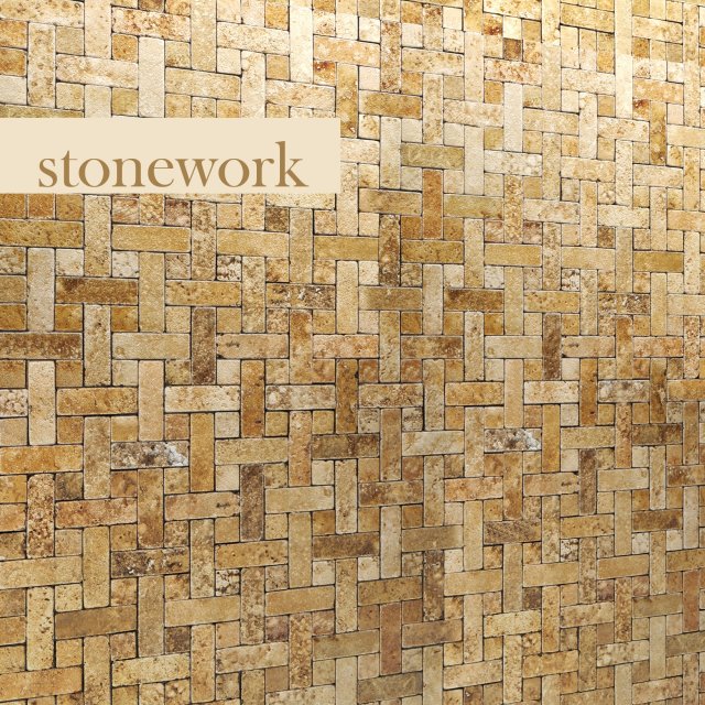 stone mosaic 3D 모델 .c4d .max .obj .3ds .fbx .stl .blend 