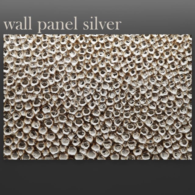 wall panel silver Modèle 3D .c4d .max .obj .3ds .fbx .stl .blend 