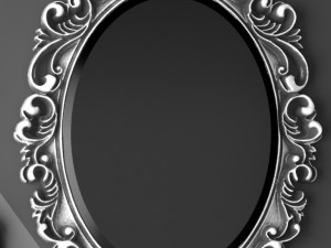 Baroque oval frame 3Dモデル
