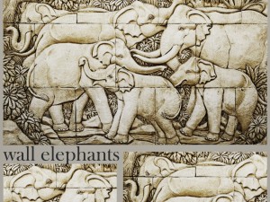 elephant bas relief 3D Model