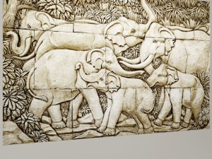 elephant bas relief 3D Модель