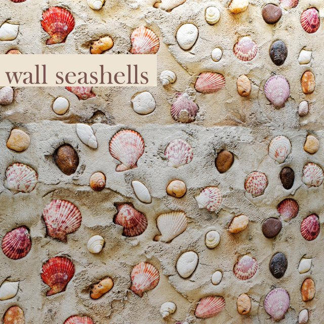 wall seashells Model 3D .c4d .max .obj .3ds .fbx .stl .blend 