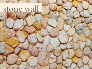 wall of pebbles Modelo 3D
