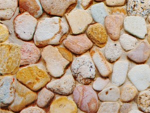wall of pebbles Model 3D