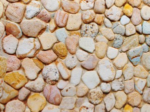 wall of pebbles Model 3D