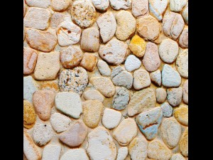 wall of pebbles Model 3D