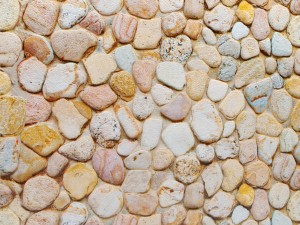 wall of pebbles Model 3D