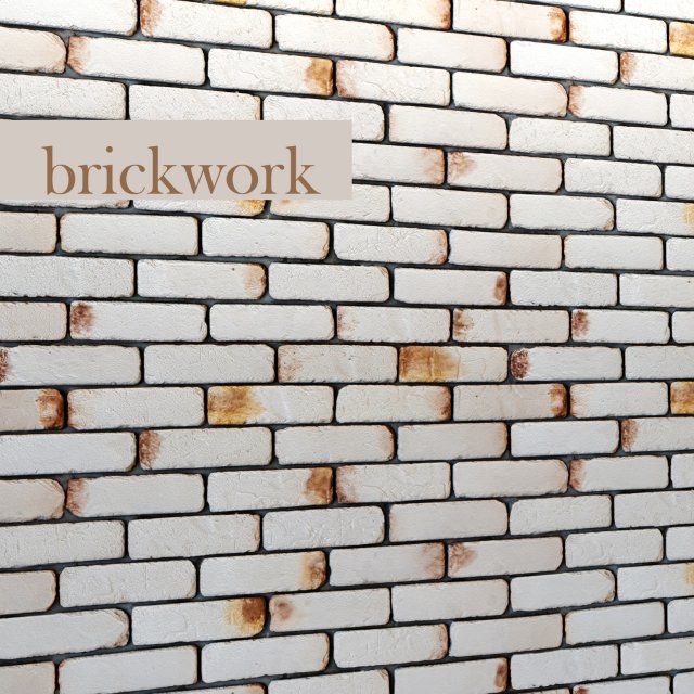 bricks wall 3d 3D 模型 .c4d .max .obj .3ds .fbx .stl .blend 