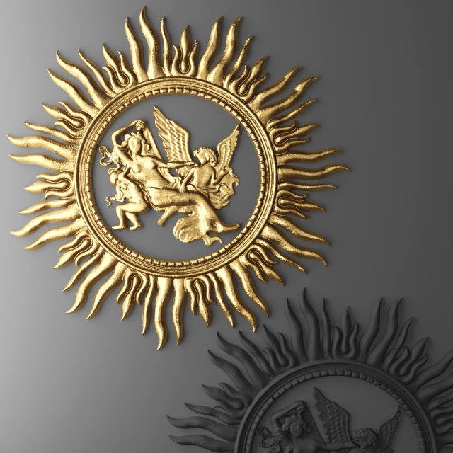 rosette molding Modèle 3D .c4d .max .obj .3ds .fbx .stl .blend 