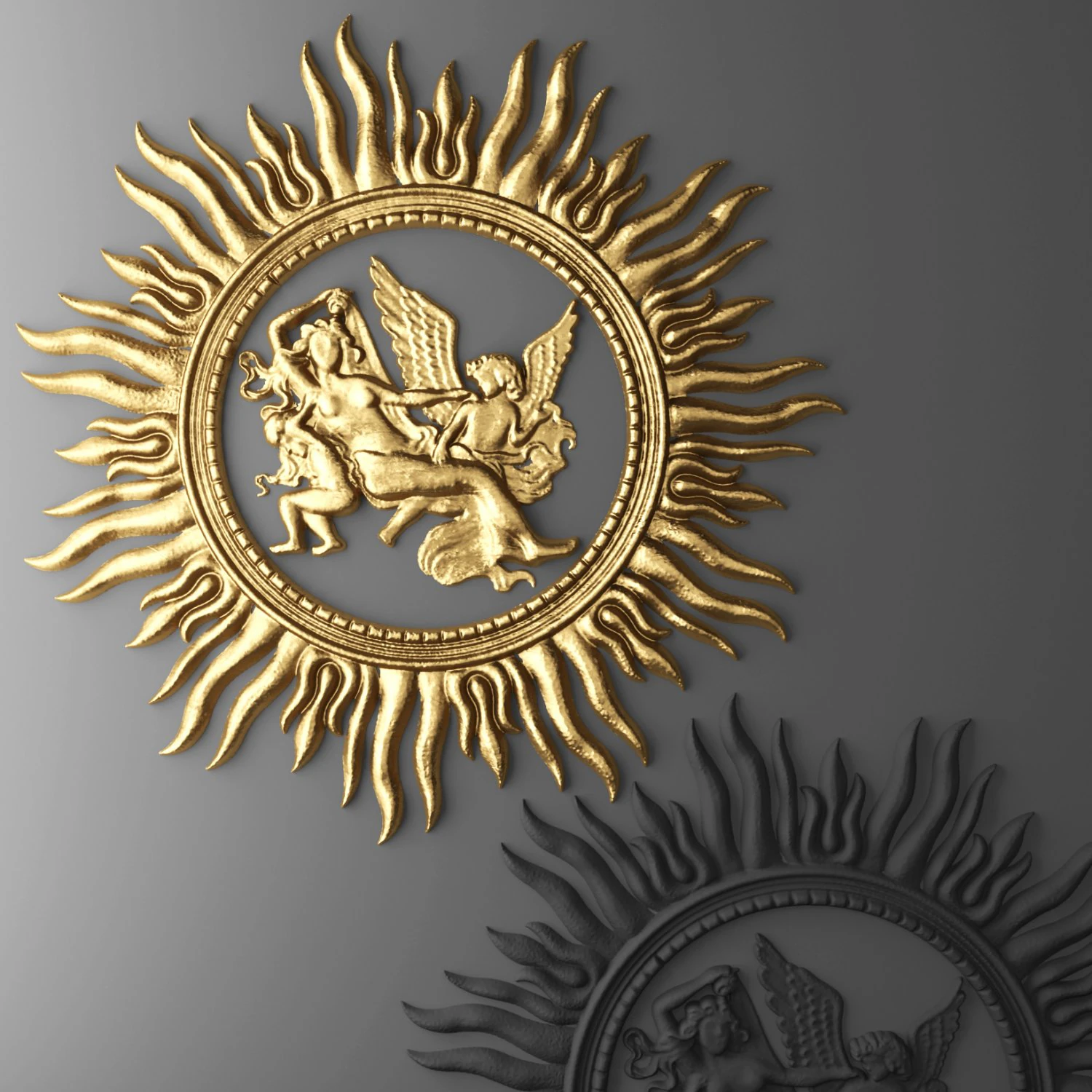 rosette molding 3D Model .c4d .max .obj .3ds .fbx .stl .blend 
