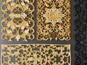 fretwork set 3d Modèle 3D