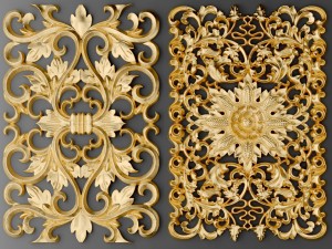 fretwork set 3d 3D मॉडल