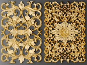 fretwork set 3d 3D Model