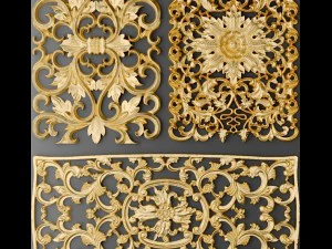 fretwork set 3d 3D Model