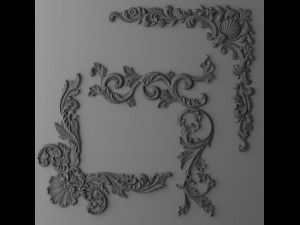 cartouches set 3D 模型