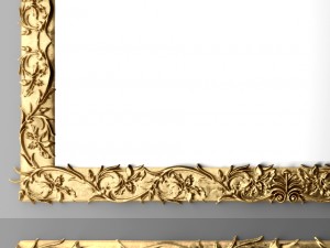 classic style mirror 3D Модель