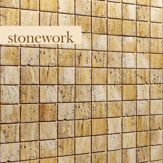 stone mosaic 3D Model .c4d .max .obj .3ds .fbx .stl .blend 