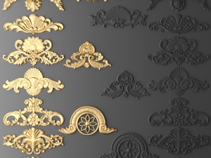 cartouches set 3D Model