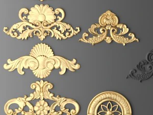 cartouches set 3D Model